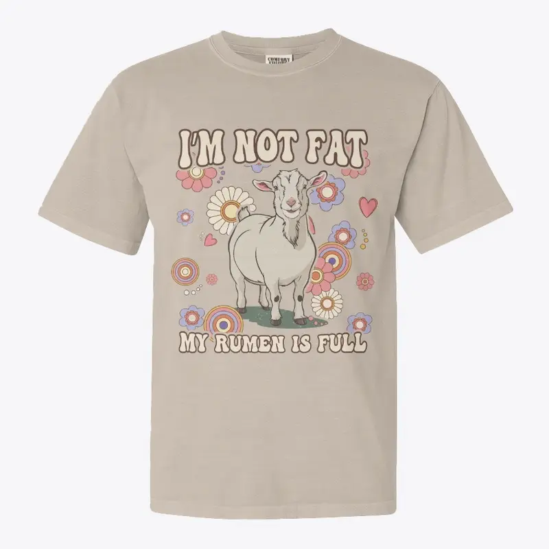 I'm Not Fat, 5" tall sticker