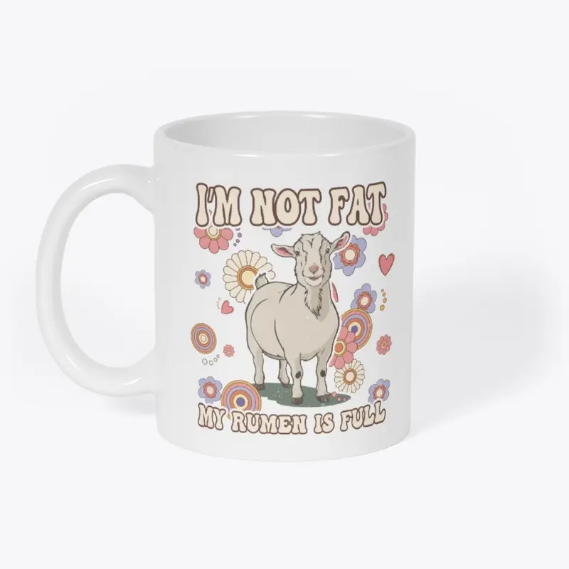 I'm Not Fat, 5" tall sticker